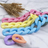 10pcs Acrylic Chain Twisted Beads for Resin Pendant Necklace Jewelry