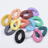 10pcs Acrylic Chain Twisted Beads for Resin Pendant Necklace Jewelry