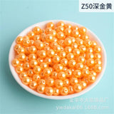3-12mm White/Pearl Round Plastic Pearl Beads for Needlework & Jewelry Making
