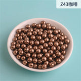 3-12mm White/Pearl Round Plastic Pearl Beads for Needlework & Jewelry Making