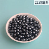 3-12mm White/Pearl Round Plastic Pearl Beads for Needlework & Jewelry Making