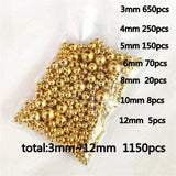 3mm-12mm Metal Spacer Beads for Jewelry Making