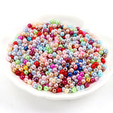 Acrylic Spacer Beads Round Loose Beads Jewelry Making DIY Pearls