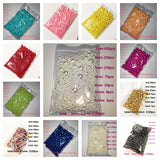 3-12mm White/Pearl Plastic Pearl Beads Mix 1150pcs