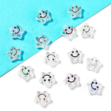 11.5mm Smiley Face Star Beads for Sewing Baby Bracelet DIY