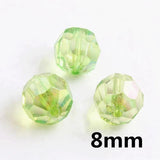 50pcs 8mm Acrylic Beads DIY Jewelry Making For Bracelet Necklace Accessories