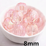 50pcs 8mm Acrylic Beads DIY Jewelry Making For Bracelet Necklace Accessories