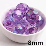 50pcs 8mm Acrylic Beads DIY Jewelry Making For Bracelet Necklace Accessories