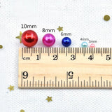Colorful Pearls Round ABS Pearl Bead DIY Necklace Bracelet Jewelry