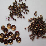 Coffee DIY Set 2mm Seed Beads + 6mm Cup Sequins Jewelry Making