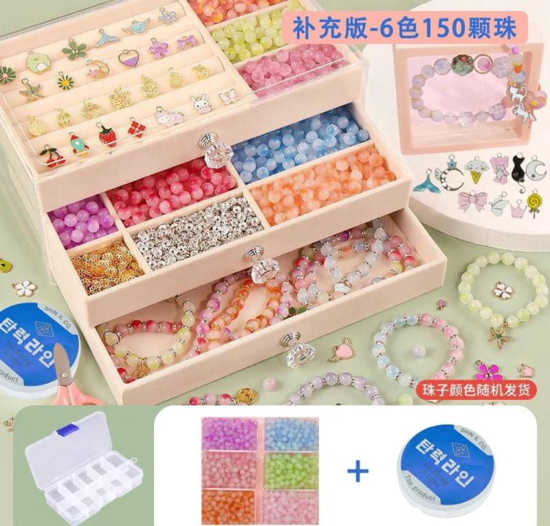 DIY Beads Kit with Jewelry Box for Bracelet Making