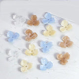 50 Acrylic Petals Tray Bead Caps for DIY Earrings Jewelry