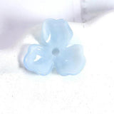 50 Acrylic Petals Tray Bead Caps for DIY Earrings Jewelry