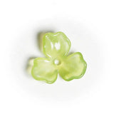 50 Acrylic Petals Tray Bead Caps for DIY Earrings Jewelry