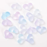 20pcs Acrylic Rainbow Heart Beads Mermaid Pearl Light Beads