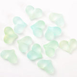 20pcs Acrylic Rainbow Heart Beads Mermaid Pearl Light Beads