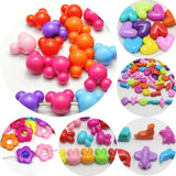 DIY Mixed Bubblegum Flower Mouse Charm Beads Jewelry