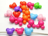 DIY Mixed Bubblegum Flower Mouse Charm Beads Jewelry