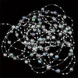 DIY Pearls Fishing Line Beads Wedding Party Decoration Sewing