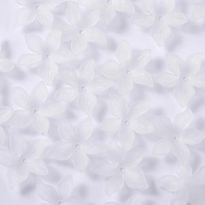 50g 24mm Bauhinia Flower Acrylic ABS Pearl DIY Sewing Clothing Accessories