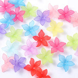 50g 24mm Bauhinia Flower Acrylic ABS Pearl DIY Sewing Clothing Accessories