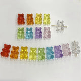 50Pcs Mini Acrylic Bear Resin Beads DIY Craft Jewelry Supplies