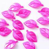 50g Green Rose Leaf Beads ABS Acrylic Pearls for DIY Jewelry