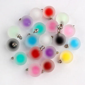 20pcs Frosted Acrylic Bottles Beads 16mm DIY Charm Pendant Jewelry Making