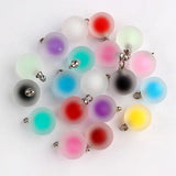 20pcs Frosted Acrylic Bottles Beads 16mm DIY Charm Pendant Jewelry Making