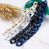 50PCS Acrylic Chain Link Twisted Chain Assembled Parts 17*23mm