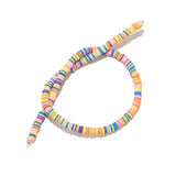 Multicolor Polymer Clay Disk Beads 6mm