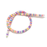 Multicolor Polymer Clay Disk Beads 6mm