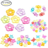 50PCS 18x19x4mm Acrylic Spacer Beads Transparent For Jewelry Making