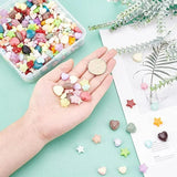 50PCS 18x19x4mm Acrylic Spacer Beads Transparent For Jewelry Making
