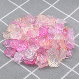 18mm Roses Flowers 20/40/60Pcs Acrylic Spacer Beads DIY Jewelry Making
