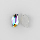 Crystal AB Glass Sewing Glass Sewing Diamond Leaf Sew-on Stone for Wedding Dress