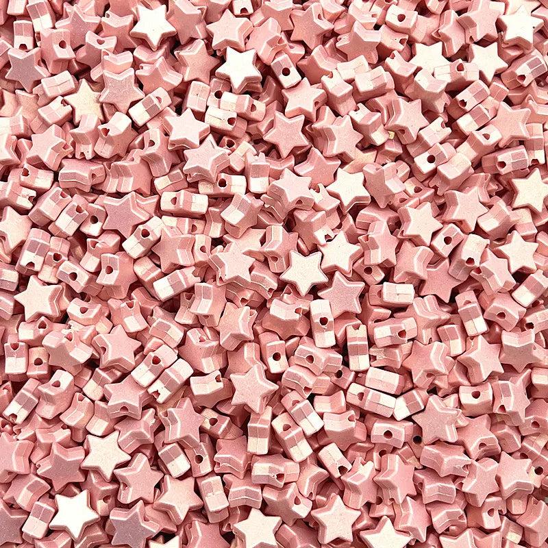 10mm Colorful Star Acrylic Spacer Beads for DIY Jewelry Making