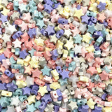 10mm Colorful Star Acrylic Spacer Beads for DIY Jewelry Making
