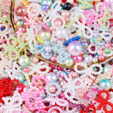 50g Heart Shape Flat Beads Craft Pearls For DIY Jewelry Making