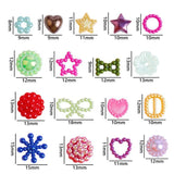 50g Heart Shape Flat Beads Craft Pearls For DIY Jewelry Making