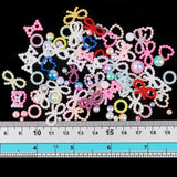 50g Heart Shape Flat Beads Craft Pearls For DIY Jewelry Making