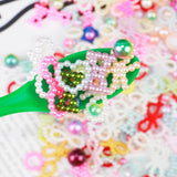 50g Heart Shape Flat Beads Craft Pearls For DIY Jewelry Making