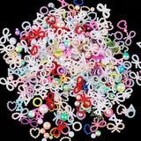 50g Heart Shape Flat Beads Craft Pearls For DIY Jewelry Making