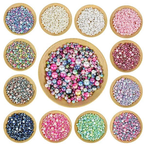 360pcs Mix Color Round Pearl Loose Bead DIY Crafts Jewelry Accessories