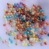 750pcs AB Round Ball Acrylic Spacer Beads 4mm for Jewelry Making