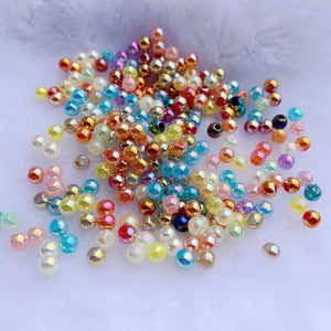 750pcs AB Round Ball Acrylic Spacer Beads 4mm for Jewelry Making
