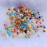750pcs AB Round Ball Acrylic Spacer Beads 4mm for Jewelry Making