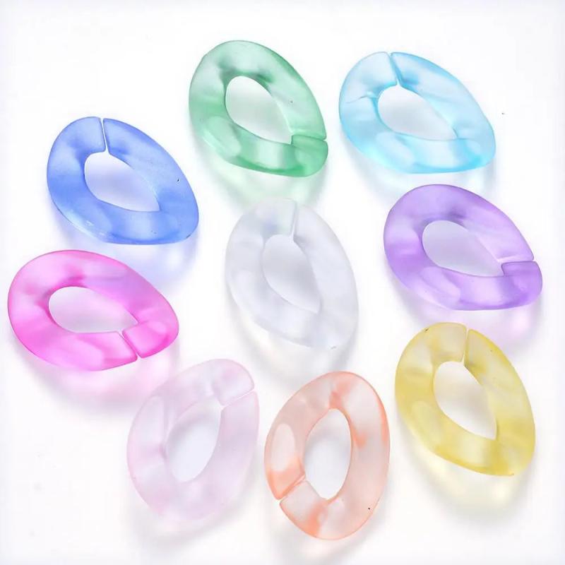 20Pcs Mixed Acrylic Linking Rings for Jewelry Making