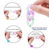 20Pcs Mixed Acrylic Linking Rings for Jewelry Making