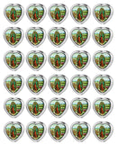 Cottvott 30Pcs/Lot DIY Rosary Chaplet Parts Heart Water-Drop Shape